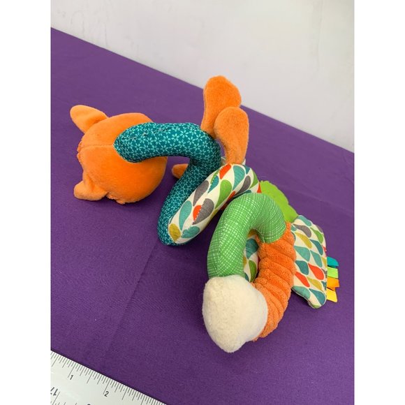 Infantino 2016 Go Gaga Curly Spiral CarSeat Fox Baby Sensory Activity Toy - Picture 8 of 9